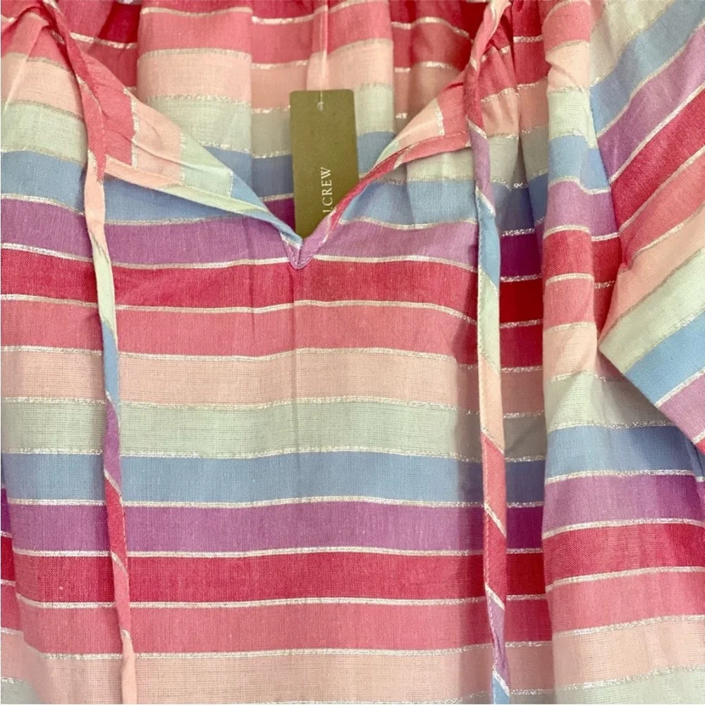 J.crew metallic blouse